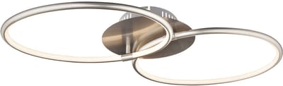 Plafondlamp ringen plafondlamp eetkamerlamp woonkamerlamp plafond, metaal, 1x LED 30 watt 2400 lumen warm wit, LxBxH 70x40x8,6 cm