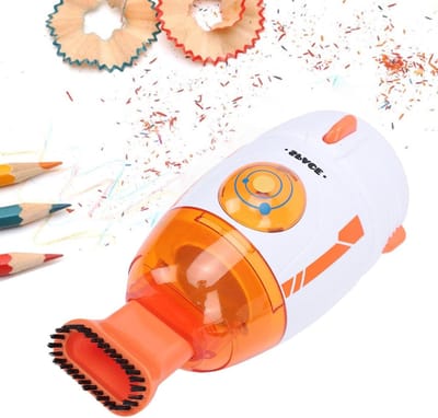 Mini Stofzuiger - Desktop Reiniger - Bureau Schoonmaken - USB Oplaadbaar - 55 Ml Capaciteit - Oranje