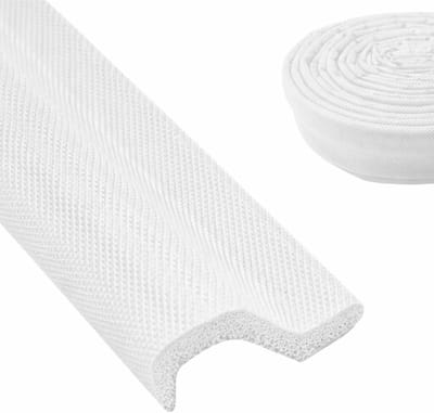 Zelfklevende Tochtstopper - Isolatie Strip - Tocht Vrij Huis - PU Schuim Nylon - 30 mm x 7 mm - Wit