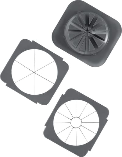 Lurch KUBUS 2 messenroosters - aardappelwedges/appels - 12x10.5x7.5cm