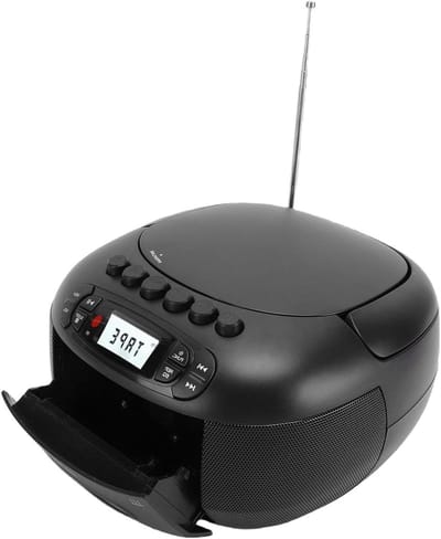 Draagbare CD-speler - Boombox Cassette Radio - Muziek Luisteren Thuis - Dubbele 3W Luidsprekers