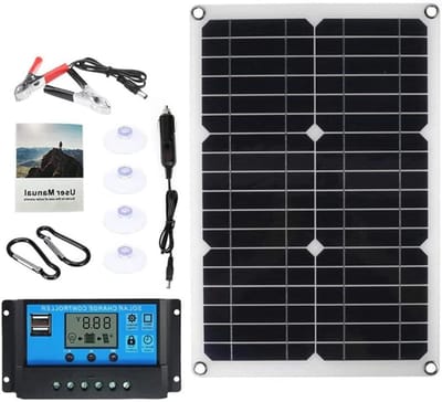 Zonnepaneel Kit - Flexibel Paneel - Energie Opwekken - Hoge Conversie - 300W - Zwart