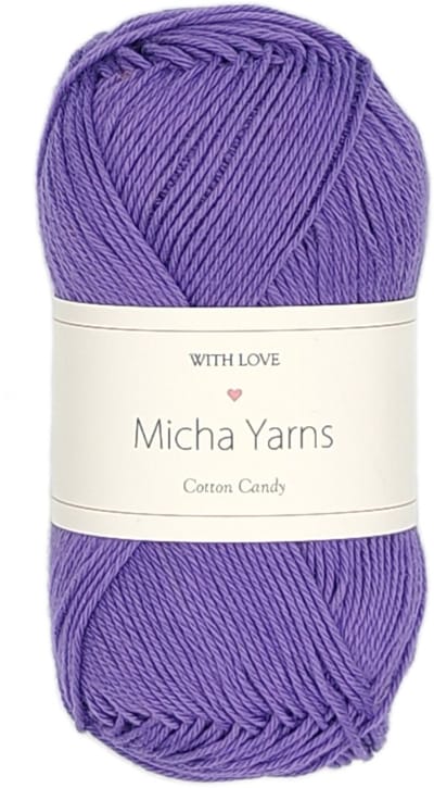 Micha Yarns - 100% katoen haakgaren - 5 bollen haakkatoen - 5 x 50gram - 170meter per bol - Paars (012)