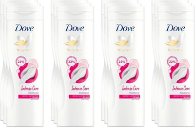 Dove Bodylotion Intense Care - met 22% barrier restoring complex en panthenol - Voordeelverpakking 12 x 400 ml