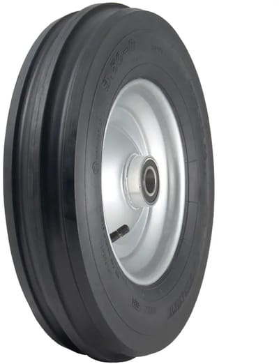 3,50-8 Haybob-harkwiel Journey H8023 met band, gemonteerd op velg, 25 mm kogellager