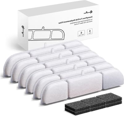 Draadloze kattenfontein met 6 filters voor katten - Verfrissend drinkwater en hygiëne