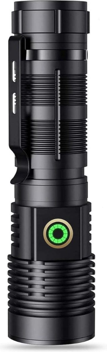MKSS® Militaire Zaklamp - Led Zaklampen - 20.000 Lm - Zwart