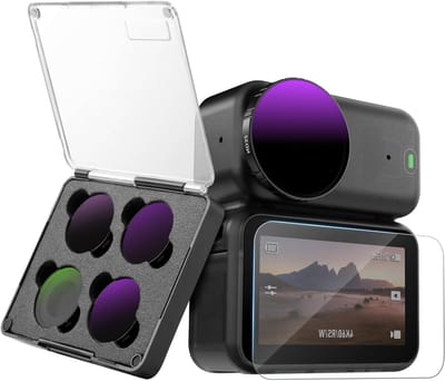 CPL ND Filter Kit voor DJI Osmo Nano - 4 Pack met ND8, ND16, ND32, HD Optisch Glas, Multi-Coated Accessoires voor Actiecamera's