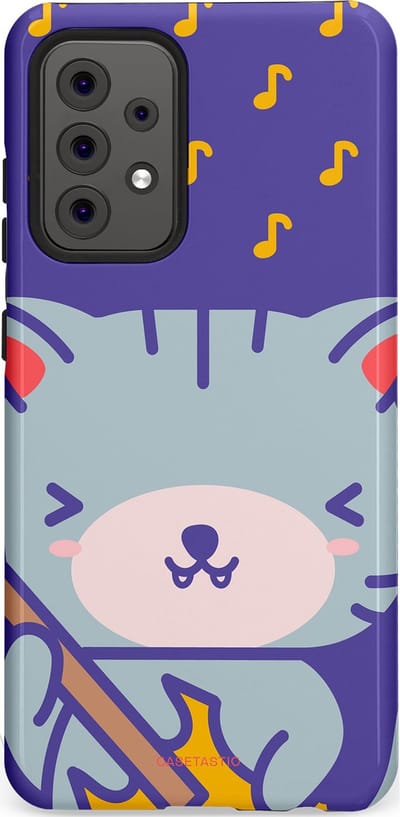 Casetastic Hoesje Geschikt voor Samsung A52 (4G/5G/s) - Stijlvolle Beschermende Duo-layer Case - Katten beat