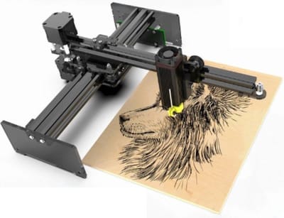 Luxe Laser Graveermachine – Laser Cutter – Compleet – 17x17 cm – Bediening via App – Professioneel & Hobby – Multifunctioneel Design – Zwart