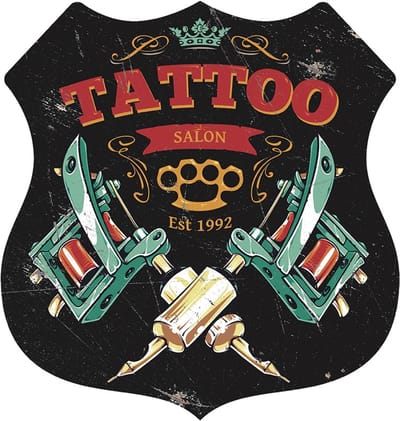 Signs USA - Schild - Tattoo - 39 x 37 cm