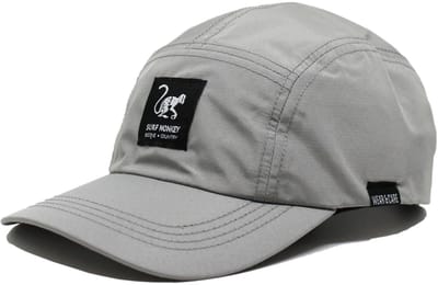 5-panel sportpet - Gerecycled polyester / Waterdicht / Fluorvrije DWR-coating (grijs)