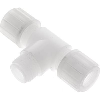 14x12mm & G1/2'' PVDF T-stuk Knelfitting Buitendraad 10bar