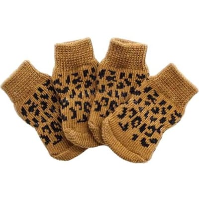 4 stuks huisdier sokken warm zacht comfortabel hondensokken duurzaam antislip winter huisdier pootbeschermer dierbenodigdheden M