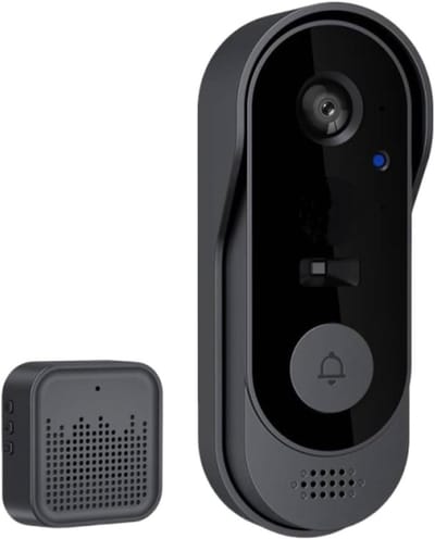 Videodeurbel met Camera - Slimme Deurbel - Veiligheid Thuis - Bewegingsdetectie met AI - 7 x 5 x 16 cm