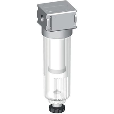 Voorfilter 0.3micron G1/4'' 160l/min Semi-Auto Polycarbonaat Multifix 0