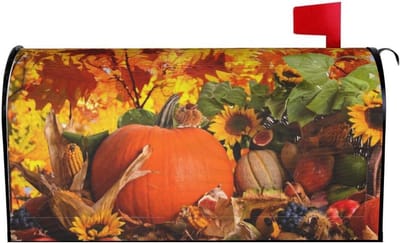 Herfst Oogst Brievenbus Cover met Bomen en Bladeren voor Tuindecoratie