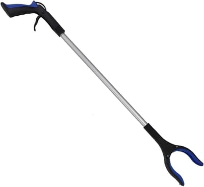 KEuLen Kattenplukkers, grijper grijper gereedschap, lichtgewicht prullenbak picker voor ouderen bereiken hulpgereedschap grijper pick-up stick (blauw)