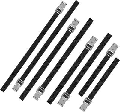 Voordeelset van 8x stuks caravan/camper fietsen spanbanden 30/50/75/100 cm - Super handige vastmaak bandjes