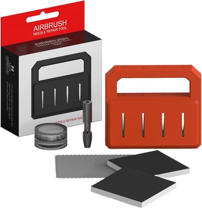 Naalden Slijper - Repareer Tool - Airbrush Onderhoud - Herstelt Kleurflow - Compact Design - Niet gespecificeerd