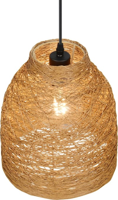 REALITY JOELINE - Hanglamp - Zwart mat - excl. 1x E27 4 W - Plafondbevestiging - In hoogte verstelbaar - Casalum