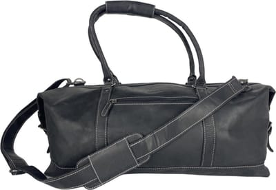 Handbagage – Zwart – Lederen Sporttas – Weekendtas – Reistas - Duffelbag - XXL - Tas - Leer - Travelbag