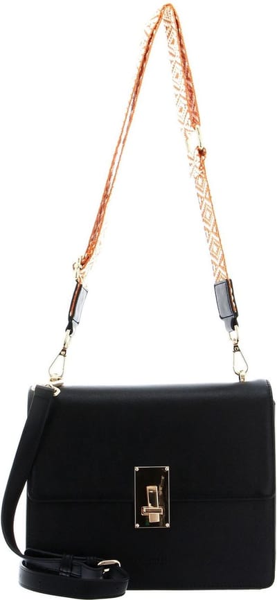 SEIDENFELT MANUFAKTUR Schoudertas Birsta Bag Black / Gold Zwart