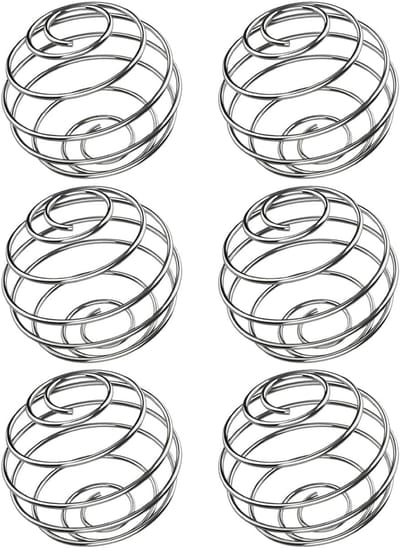 Shaker bal - Shake bal - 6 stuks - Thermo shaker - Eiwit en Proteïne shaker - RVS - Draadbal - Shake mixer - Mengbal voor shakebeker - Mengbal Voor Shakebeker