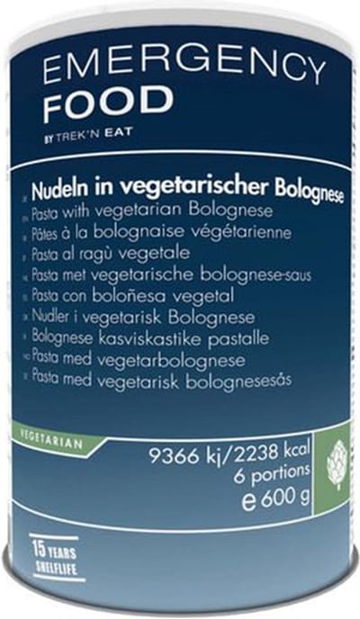 Trek'n Eat Emergency Food Pasta With Vegetarian Bolognese Reismaaltijd