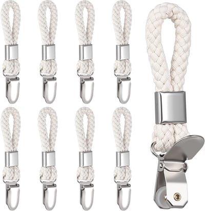 Haken voor het ophangen van handdoeken in de badkamer of keuken - 9-delige set met handige clips voor handdoeken, keukentextiel en meer