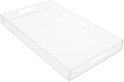 Dienblad met Handvatten – L50 x B30 cm – Extra Groot, Rechthoekig & Morsbestendig – Decoratief Ontbijt, Koffie/Thee, Voedsel, Drankjes & Tafel Organizer