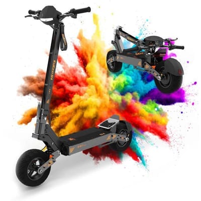 KuKirin G4 - Opvouwbare Elektrische Scooter - 2000W Motor - 20Ah 60V Batterij - 75km Autonomie - 11'' Band - Max 70KM/H - Zwart