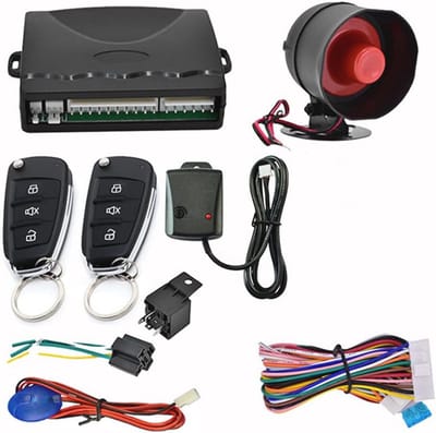 Universeel Auto Alarm Beveiligingssysteem met 110dB Geluidsalarm en Keyless Entry