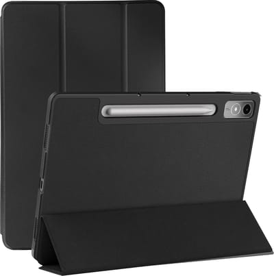 Avizar Foliohoes Geschikt voor Lenovo Tab P12 Video / Toetsenbord ondersteuning klep, Zwart