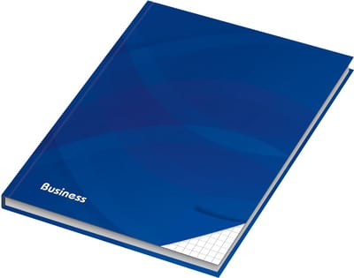 RNK notitieboek Business blauw A5 geruit hardcover