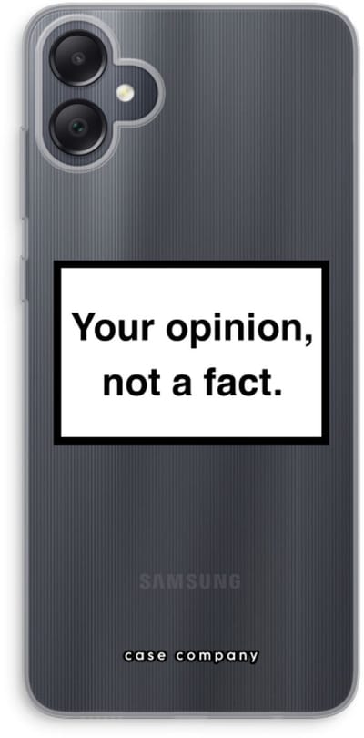 Case Company® - Hoesje geschikt voor Samsung Galaxy A05 hoesje - Your opinion - Soft Cover Telefoonhoesje - Bescherming aan alle Kanten en Schermrand