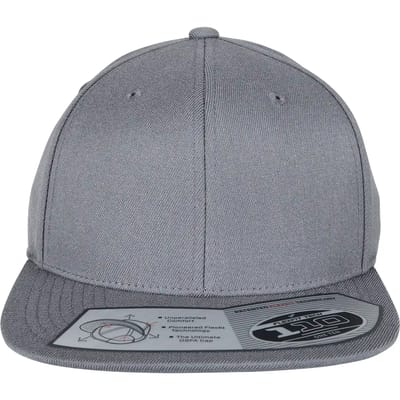 Flexfit - 110 Fitted Snapback grey one size Snapback Pet - Grijs