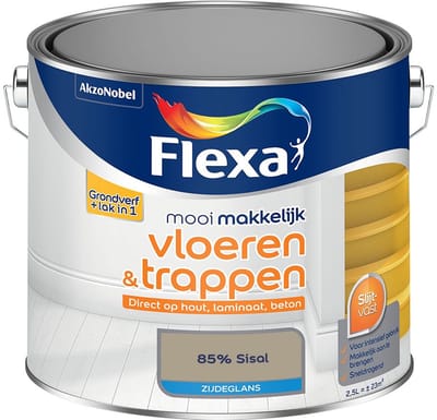 Flexa - Mooi Makkelijk Vloeren & Trappen Zijdeglans - 85% Sisal - Mengverf - 2,5 L