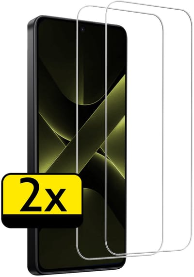 Screenprotector - Geschikt voor Xiaomi Poco X7 Pro - 2 Stuks - Extra Sterk - Beschermglas - Gehard Glas - Tempered Glass - Screen Protector