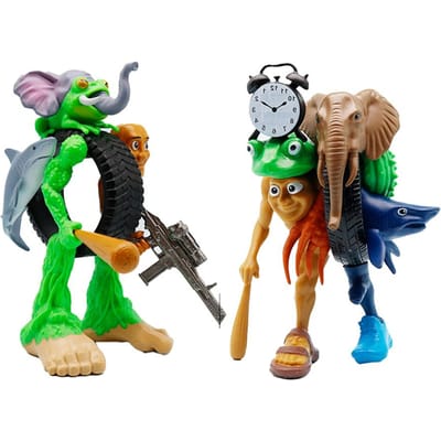 Nieuwe Tung Tung Tung Sahur Tralalero Tralala Italiaanse Hersenkronkel Monster Fusie Editie Anime Actiefiguur Cartoon Ornament Speelgoed Cadeau 18cm