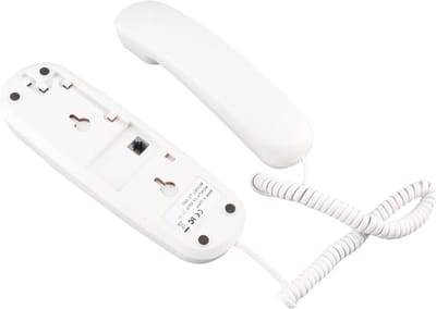 Vaste Telefoon - Huistelefoon Wandtelefoon - Thuis Bellen - Verlichte Toetsen - 23 x 8 x 7 cm - Wit