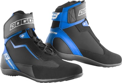 Bogotto Mix District Motorschoenen Zwart Blauw - Laars