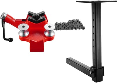 Zware Pijpketting, Verstelbare Houder, 0,3-13 cm Pijpcapaciteit, 66 cm Duurzame Ketting & Gietijzeren Basis, Compatibel Met 5x5 cm Ontvanger