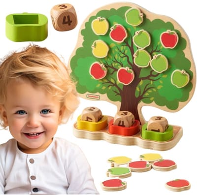 Masterkidz Houten Appelboom - Leren tellen - UNI