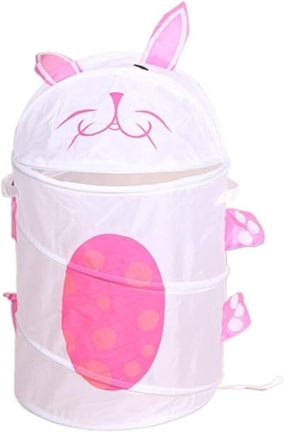 Opvouwbare Opbergemmer - Prullenbak Camping - Afval Weggooien - Veilig en Gezond Materiaal - 38 x 45 CM - Konijnen