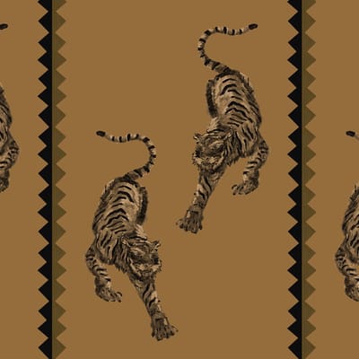 Behang Tiger Panthera bruin