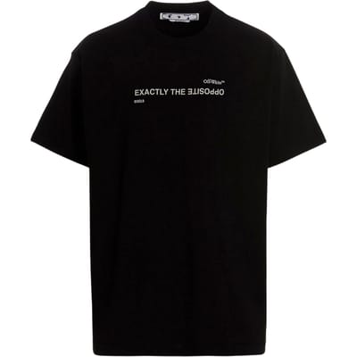 Off-white Spiral Opposite Over Short Sleeve Tee Zwart