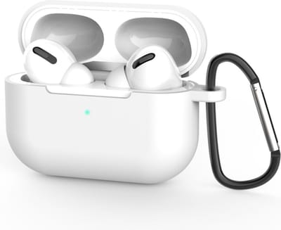 Coverup Hoesje - Geschikt voor AirPods Pro Hoesje - Coverup Siliconen Case - Wit