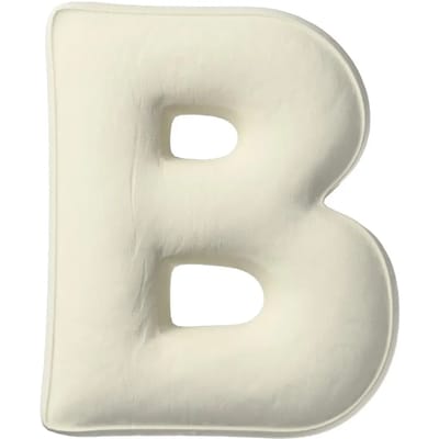 Kussen letter b Yellow Tipi Posh Velvet