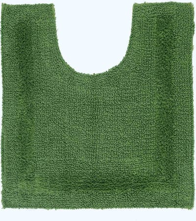 Homescapes toiletmat varengroen 50x55 cm gemaakt van 100% katoen